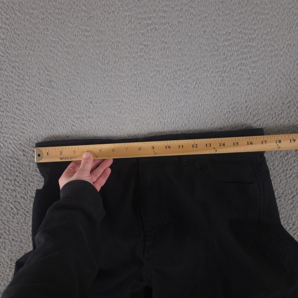 Old Navy Pants Women 14 Black Mariner Extra High-Waisted Wide-Leg Cotton Stretch - Picture 5 of 10